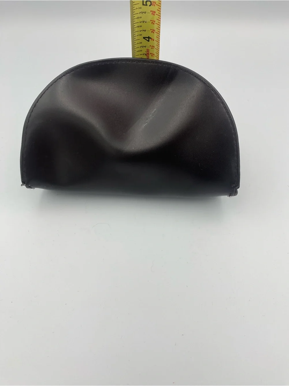 Gucci Brown Leather Sunglasses Case with Gold Logo